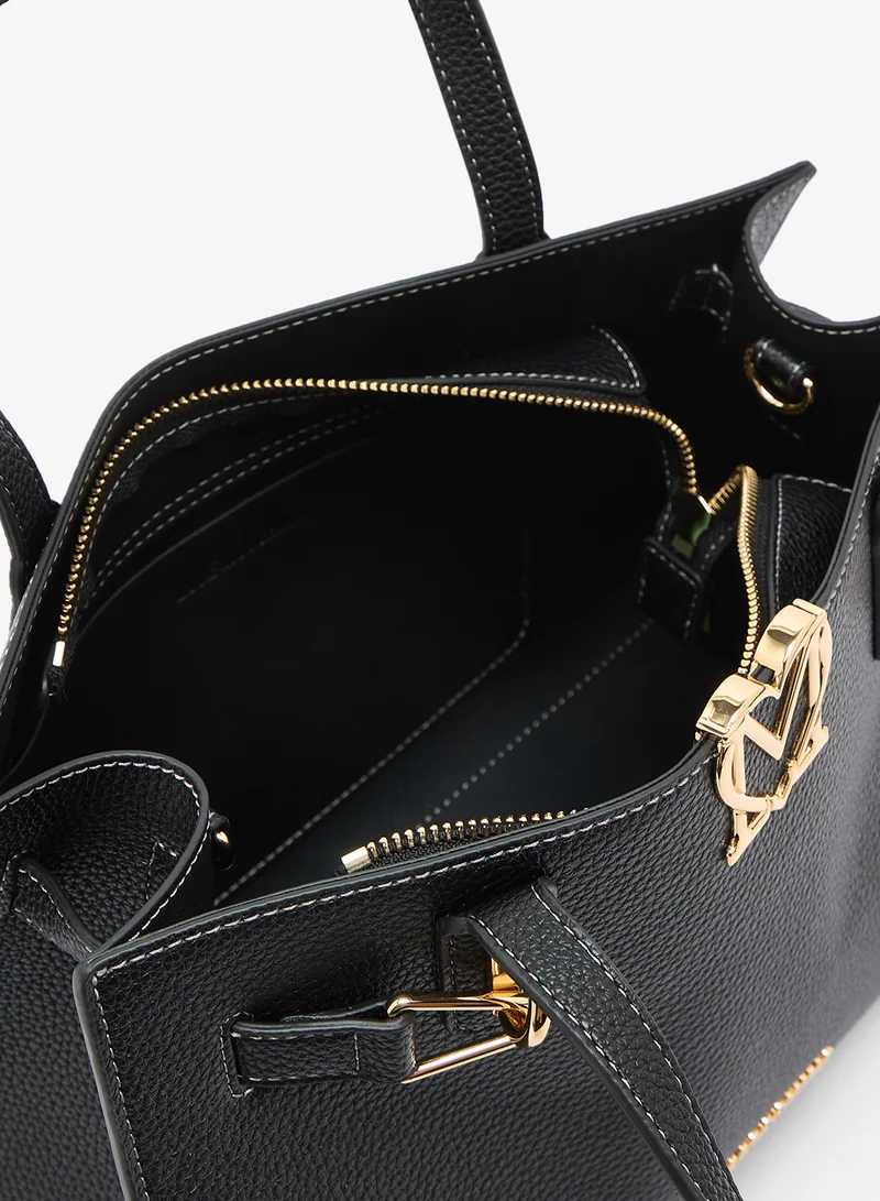 Love Moschino  Soft Sculpt GRS PU Satchel for Women | Best Price UAE